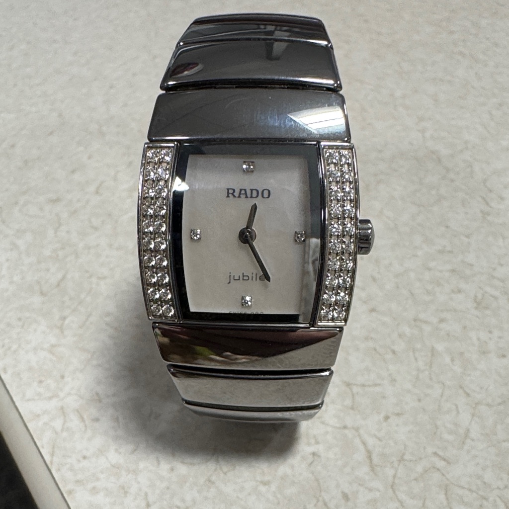 Rado Silver Womens Watch With Diamond Accents
